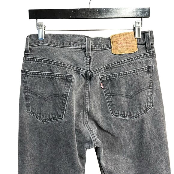 Levi’s 501 XX Jeans Mens Black Denim Jeans 33x32 USA Vintage 1994 Button Fly - Picture 8 of 16